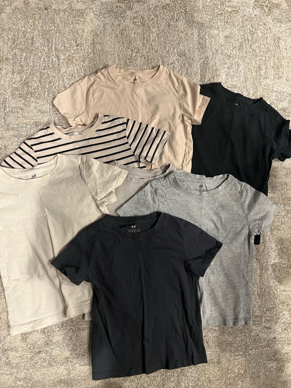 Mixed Basic T-Shirt Bundle - Neutral Shades